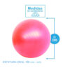 Balón de Ejercicio 75 cm con Sistema Anti-Rebentón - Imagen 2